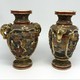 Antique paired vases, Satsuma