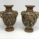 Antique paired vases, Satsuma