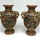 Antique paired vases, Satsuma