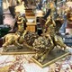 Antique sculpture "Putti on lions”