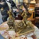 Antique sculpture "Putti on lions”