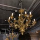 Antique paired chandeliers