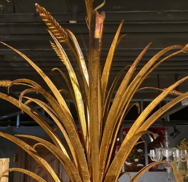 Vintage decorative chandelier "Bunch of wheat"