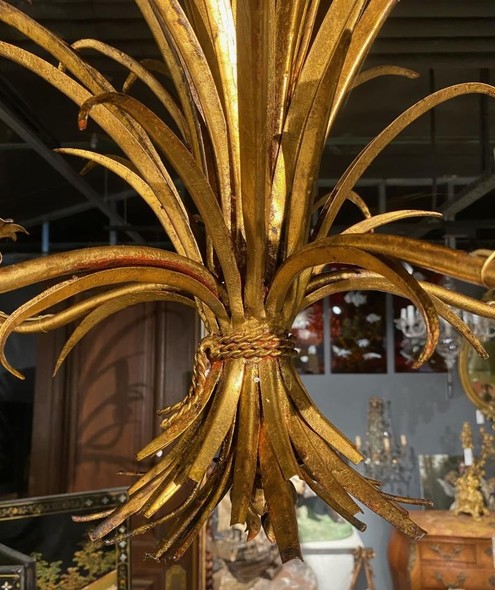 Vintage decorative chandelier "Bunch of wheat"