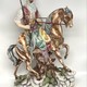 Vintage sculpture "Arab Horseman with loot"