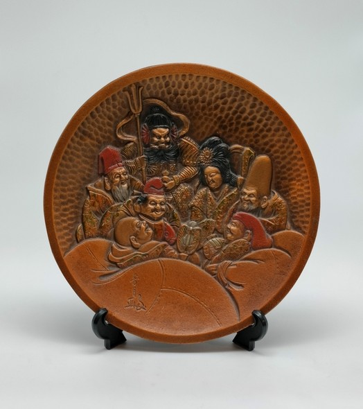 Antique Plate
"7 Gods of Fortune", Japan