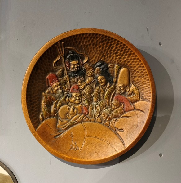 Antique Plate
"7 Gods of Fortune", Japan