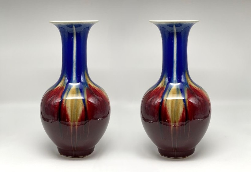 Vintage pair vases