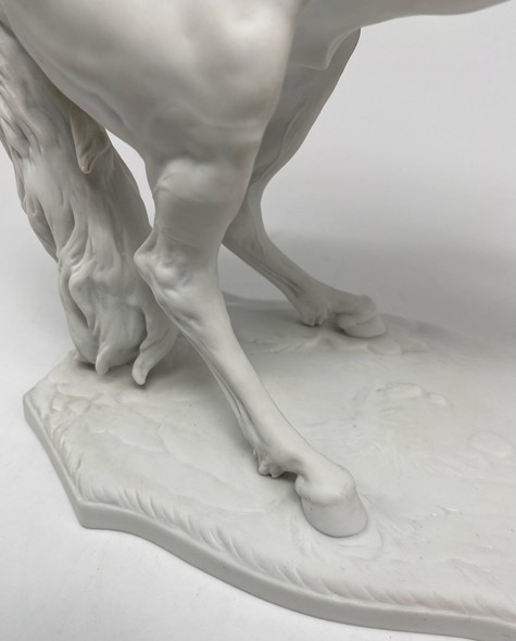 Antique sculpture of a horse
