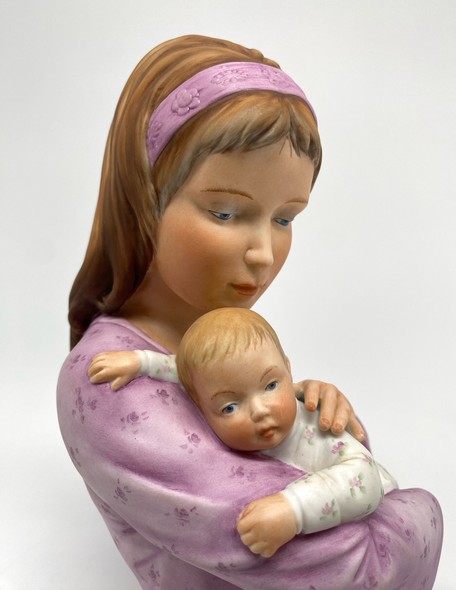 Antique sculpture "Mother and Child"