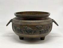 Antique hibachi vase