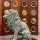 Ancient paired sculptures "Lions"