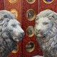 Ancient paired sculptures "Lions"