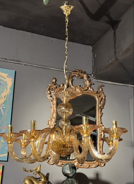 Vintage Murano glass chandelier