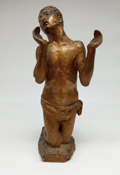 Антикварная скульптура "Молящий"