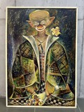 Vintage painting "Clown"