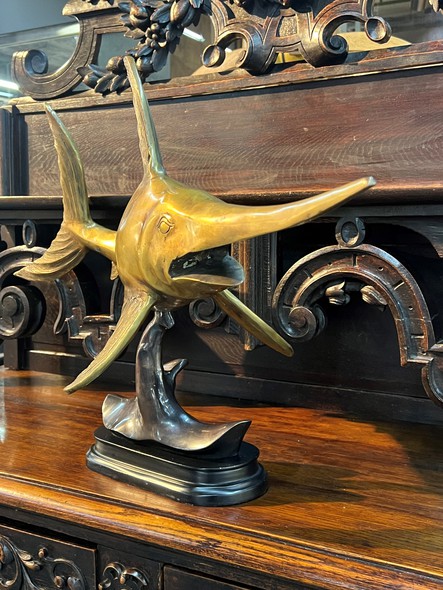 Vintage sculpture "Swordfish"