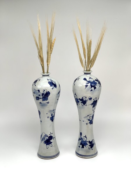 Винтажные парные вазы, Китай