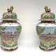 Antique paired vases, chinoiserie