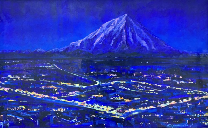 The painting "Midnight 
in Petropavlovsk Kamchatsky"