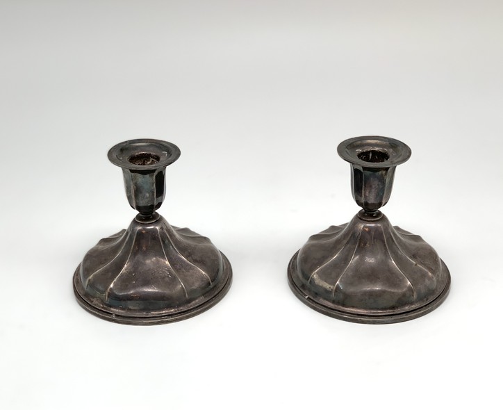 Pair of antique candle holders
