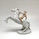 Antique sculpture "Horsewoman"