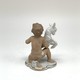 Antique figurine “Putti with a kid”