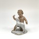 Антикварная статуэтка «Путти с ягненком»