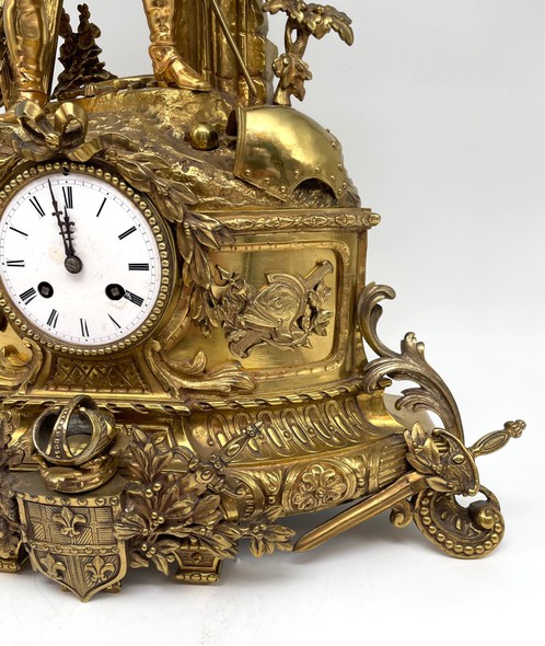 Antique clock "Musketeer".