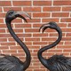 Paired sculptures fountains "Flamingos"