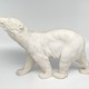 Винтажная скульптура «Белый медведь»