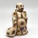 Antique sculpture "Hotey with Goombay", Satsuma