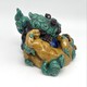 Antique sculpture "Playing Pho dogs", Japan