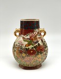 Антикварная ваза «Фазаны и цветы»,
Сацума