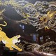 Антикварное панно 
"Тигр и дракон", Япония