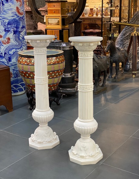 Antique paired columns