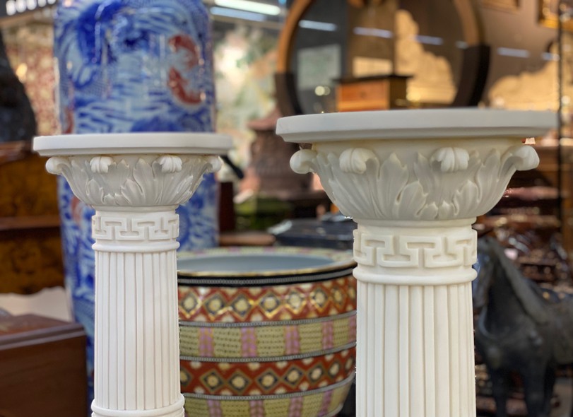 Antique paired columns