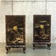 Antique paired cabinets in oriental style