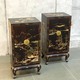 Antique paired cabinets in oriental style