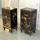 Antique paired cabinets in oriental style