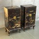 Antique paired cabinets in oriental style