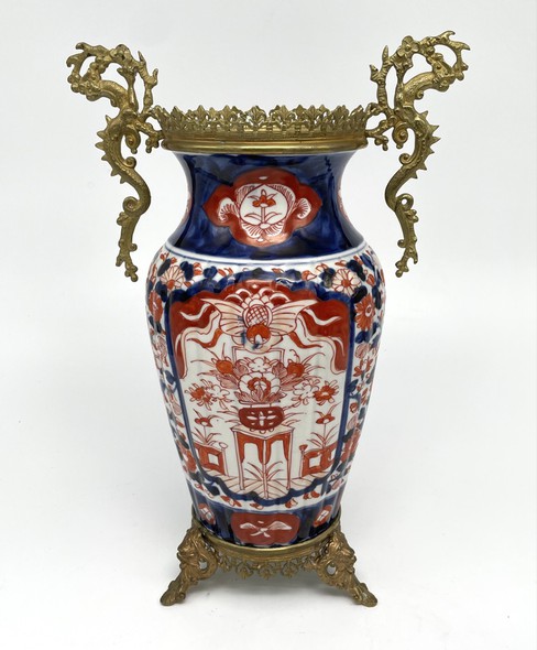 Antique paired Imari vases