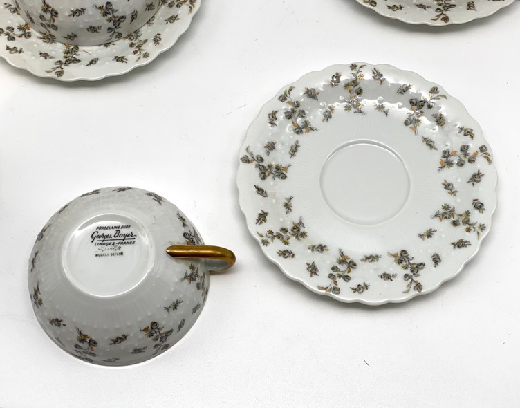 Antique set
for 6 persons, Limoges