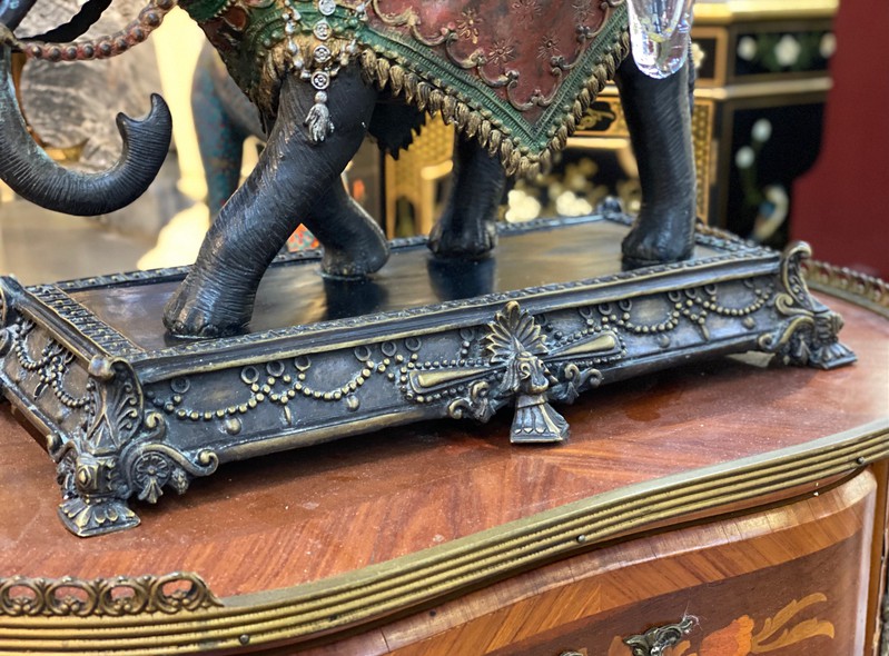 Antique candle holder "Elephant"