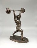 Antique sculpture "Weightlifter"