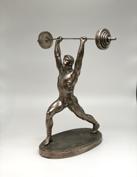 Antique sculpture "Weightlifter"