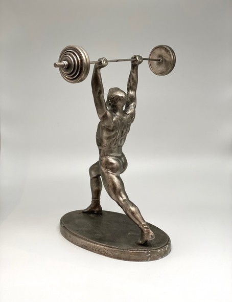 Antique sculpture "Weightlifter"