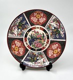 Винтажная тарелка 
«Карета Гэндзи», Япония