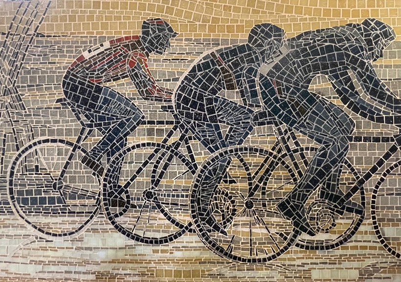 Mosaic "Cyclists"