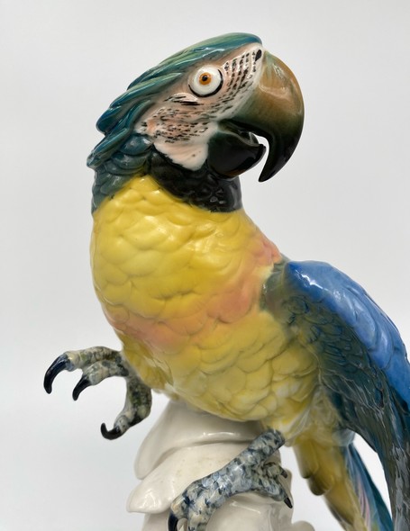 Antique Parrot sculpture